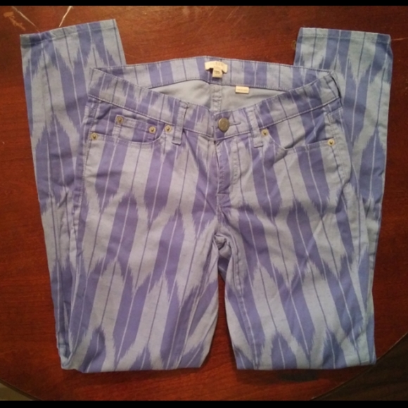 J. Crew Hydrangea Morning Sky Stretch Skinny Jeans - Picture 6 of 7